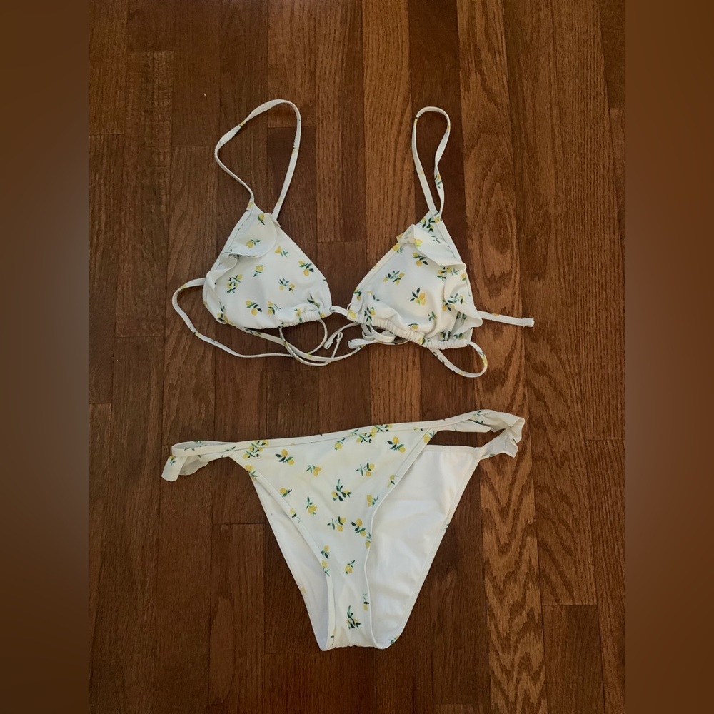Pacsun Lemon Ruffle Bikini